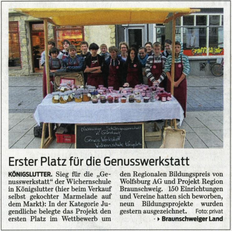 Braunschweiger Zeitung erschienen am 06.12.2012