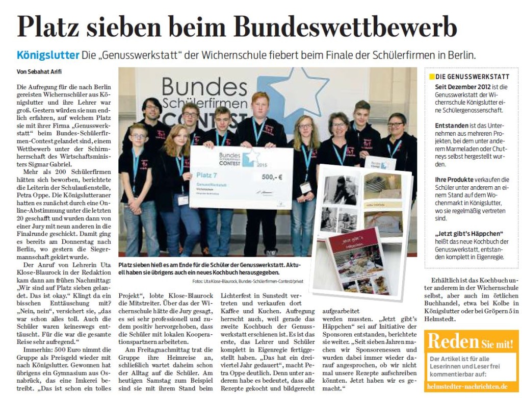 Braunschweiger Zeitung - 21.11.15