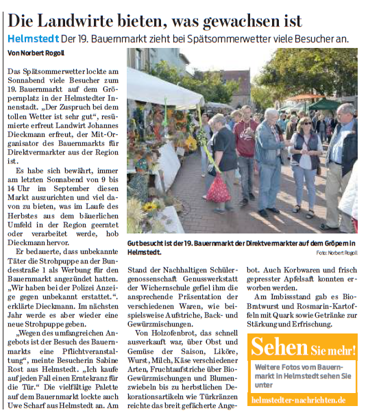 Braunschweiger Zeitung 26. September 2016